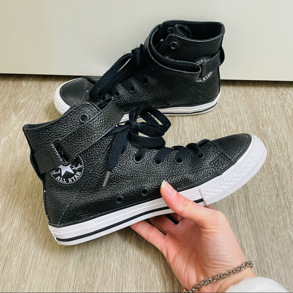 Converse Black Leather CTAS High-Tops